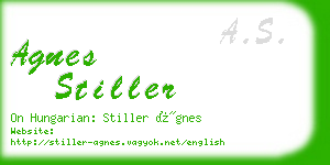 agnes stiller business card